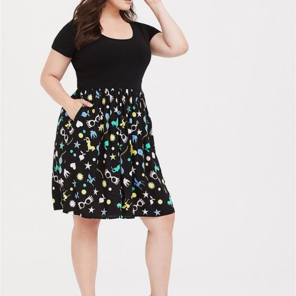 Torrid Harry Potter Luna Lovegood Skater Dress Sz3